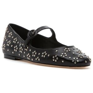 Larroude Blair Ballet Flat with Metallic Studs